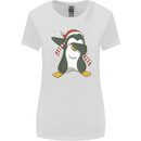 Christmas Dabbing Penguin Funny Xmas Womens Wider Cut T-Shirt White