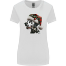 Christmas Dalmatian Dog Wearing a Xmas Hat Womens Wider Cut T-Shirt White