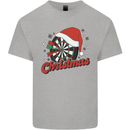 Christmas Dartboard Darts Xmas Kids T-Shirt Childrens Sports Grey