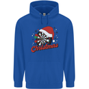 Christmas Dartboard Darts Xmas Mens 80% Cotton Hoodie Royal Blue