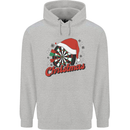 Christmas Dartboard Darts Xmas Mens 80% Cotton Hoodie Sports Grey