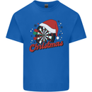 Christmas Dartboard Darts Xmas Mens Cotton T-Shirt Tee Top Royal Blue