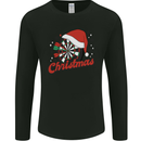 Christmas Dartboard Darts Xmas Mens Long Sleeve T-Shirt Black