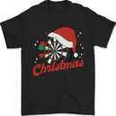 Christmas Dartboard Darts Xmas Mens T-Shirt 100% Cotton Black