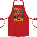 Christmas Destructive Santa Japan Anime Xmas Cotton Apron 100% Organic Red