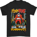 Christmas Destructive Santa Japan Anime Xmas Mens T-Shirt 100% Cotton Black