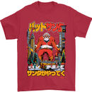 Christmas Destructive Santa Japan Anime Xmas Mens T-Shirt 100% Cotton Red