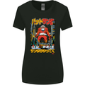 Christmas Destructive Santa Japan Anime Xmas Womens Wider Cut T-Shirt Black