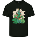 Christmas Dinosaur Xmas Tree T-Rex Funny Kids T-Shirt Childrens Black