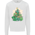 Christmas Dinosaur Xmas Tree T-Rex Funny Mens Sweatshirt Jumper White