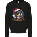 Christmas Doberman Dog Xmas Kids Sweatshirt Jumper Black