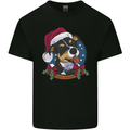 Christmas Doberman Dog Xmas Kids T-Shirt Childrens Black