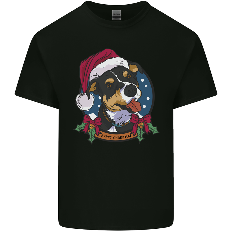 Christmas Doberman Dog Xmas Kids T-Shirt Childrens Black