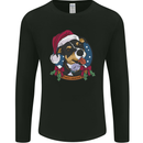 Christmas Doberman Dog Xmas Mens Long Sleeve T-Shirt Black
