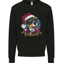 Christmas Doberman Dog Xmas Mens Sweatshirt Jumper Black
