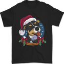 Christmas Doberman Dog Xmas Mens T-Shirt 100% Cotton Black