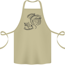 Christmas Dragon Pulling Santas Sleight Xmas Cotton Apron 100% Organic Khaki