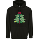 Christmas Dragonfly Xmas Tree Childrens Kids Hoodie Black
