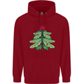 Christmas Dragonfly Xmas Tree Childrens Kids Hoodie Red