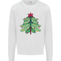 Christmas Dragonfly Xmas Tree Kids Sweatshirt Jumper White