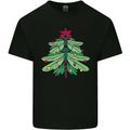 Christmas Dragonfly Xmas Tree Kids T-Shirt Childrens Black