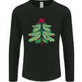 Christmas Dragonfly Xmas Tree Mens Long Sleeve T-Shirt Black
