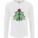 Christmas Dragonfly Xmas Tree Mens Long Sleeve T-Shirt White