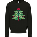 Christmas Dragonfly Xmas Tree Mens Sweatshirt Jumper Black