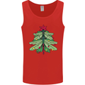 Christmas Dragonfly Xmas Tree Mens Vest Tank Top Red