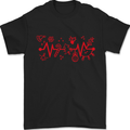 Christmas ECG Xmas Heartbeat Love Heart Mens T-Shirt 100% Cotton Black