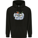 Christmas Elephants Xmas Childrens Kids Hoodie Black