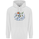 Christmas Elephants Xmas Mens 80% Cotton Hoodie White