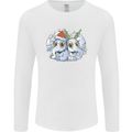 Christmas Elephants Xmas Mens Long Sleeve T-Shirt White