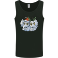 Christmas Elephants Xmas Mens Vest Tank Top Black