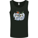 Christmas Elephants Xmas Mens Vest Tank Top Black