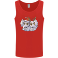 Christmas Elephants Xmas Mens Vest Tank Top Red