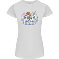 Christmas Elephants Xmas Womens Petite Cut T-Shirt White