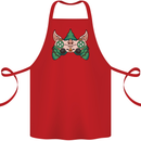 Christmas Elf Video Game Controller Joypad Xmas Cotton Apron 100% Organic Red