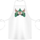 Christmas Elf Video Game Controller Joypad Xmas Cotton Apron 100% Organic White