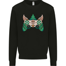 Christmas Elf Video Game Controller Joypad Xmas Mens Sweatshirt Jumper Black
