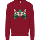 Christmas Elf Video Game Controller Joypad Xmas Mens Sweatshirt Jumper Red