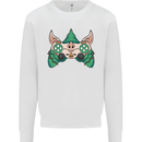 Christmas Elf Video Game Controller Joypad Xmas Mens Sweatshirt Jumper White