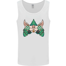 Christmas Elf Video Game Controller Joypad Xmas Mens Vest Tank Top White