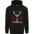 Christmas Farming Fun Funny Farmer Xmas Childrens Kids Hoodie Black