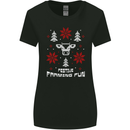 Christmas Farming Fun Funny Farmer Xmas Womens Wider Cut T-Shirt Black