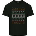 Christmas Festive Xmas Traditional Design Kids T-Shirt Childrens Black