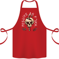 Christmas Festive as F#ck Offensive Bah Humbug Cotton Apron 100% Organic Red