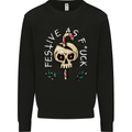 Christmas Festive as F#ck Offensive Bah Humbug Kids Sweatshirt Jumper Black