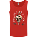 Christmas Festive as F#ck Offensive Bah Humbug Mens Vest Tank Top Red