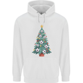 Christmas Football Tree Xmas Soccer Footy Childrens Kids Hoodie White